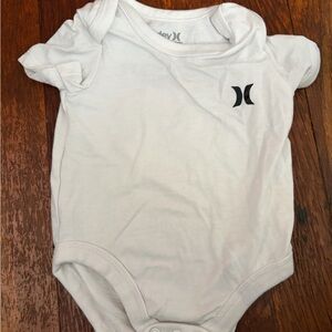 Hurley White Baby Onesie